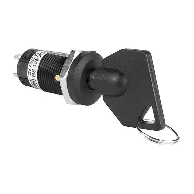 CKM12BTW01-025 (SWITCH KEYLOCK 2POS SPDT 3A 250V)