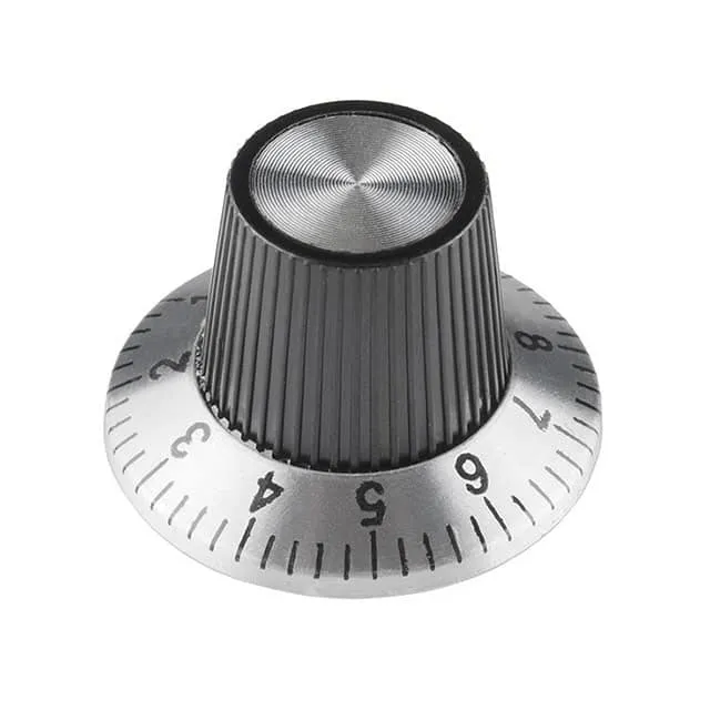 COM-11949 (KNOB KNURLED W/SKRT 0.236 PLAST")