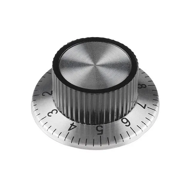 COM-11950 (KNOB KNURLED W/SKRT 0.236 PLAST")