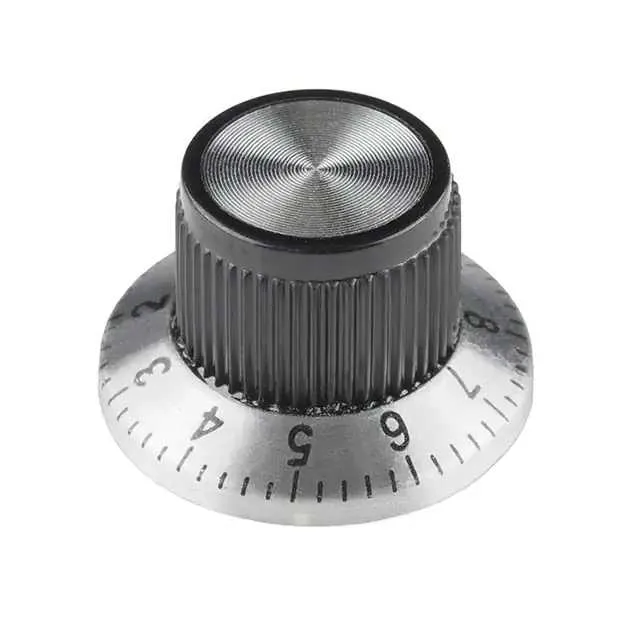 COM-11951 (KNOB KNURLED W/SKRT 0.236 PLAST")