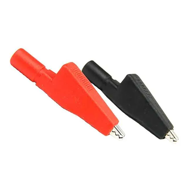 CT3760 (MED. ALLIGATOR CLIPS INSUL. W/2M)