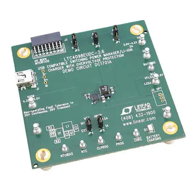 DC1701A (BOARD DEMO FOR LTC4098-3.6)