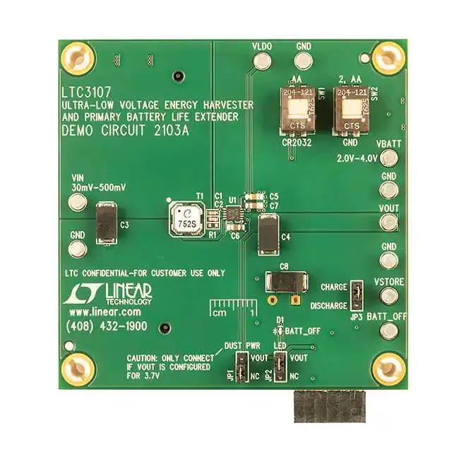 DC2103A (LTC3107 DEMO BOARD 20MV START-UP)