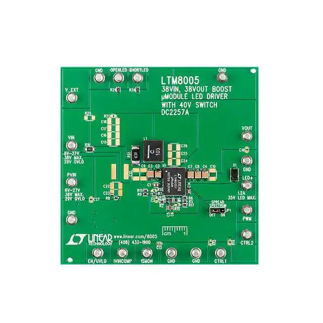 DC2257A (LTM8005 DEMO BOARD 6V = VIN = 27)