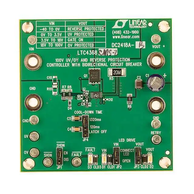 DC2418A-B (DEMO BOARD FOR LTC4368-2)