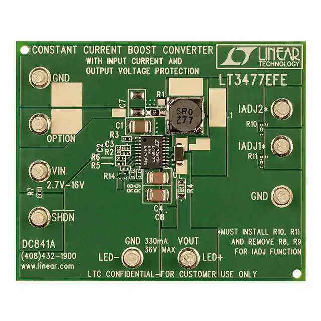 DC841A (BOARD DEMO FOR LT3477EFE)