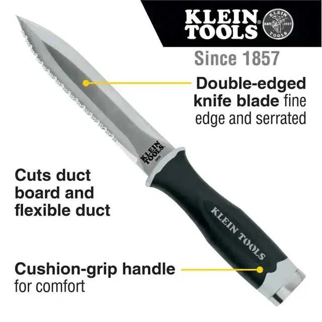 DK06 (KNIFE DBL EDGED POUCH SERRATED)