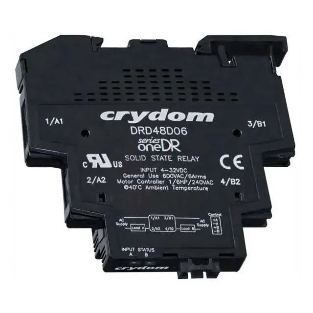 DRD48D06R (RELAY SSR DIN DUAL AC OUT 6A)