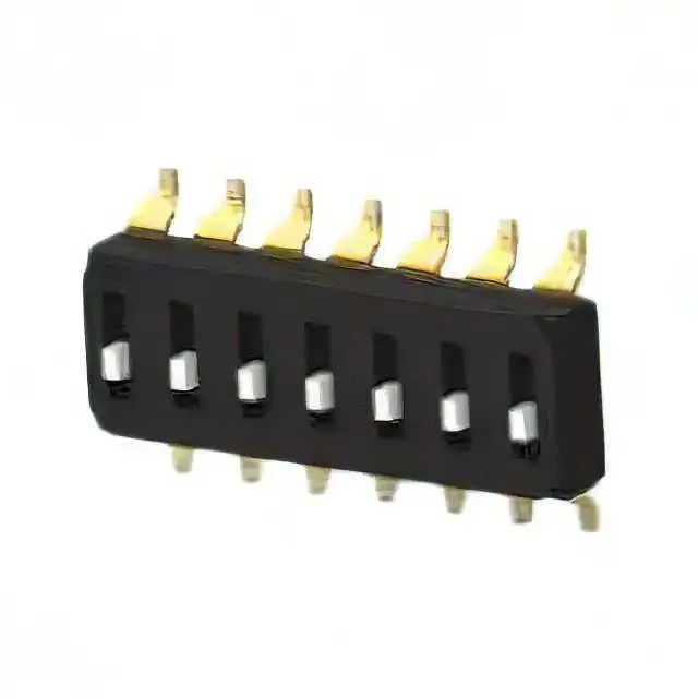 EDS07SGNNTR04Q (END STACK DIP 7P G RAISED T&R)