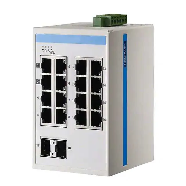 EKI-5726FI-AE (ETH SWITCH 16PORT GBE+2 GBE SFP)
