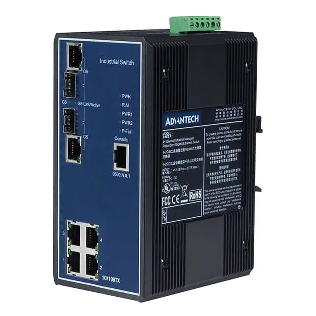 EKI-7654C-AE (ETH SWITCH 4PORT 10/100M +2 GBE)