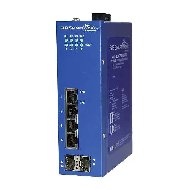 BB-ESWGP206-2SFP-T (ETHERNET UNMNGD 4-PORT POE+ 2SFP)