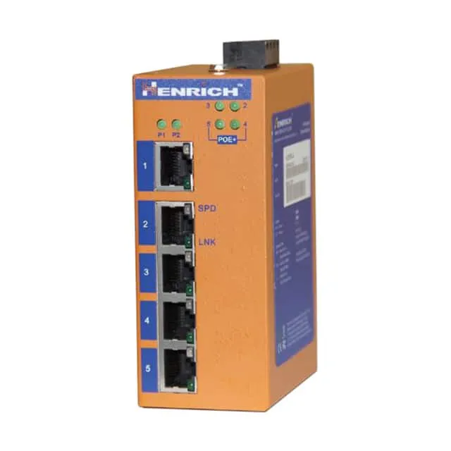 HES5A-4E-VLW (ETHERNET SWITCHDIN-RAIL UNMANAGE)