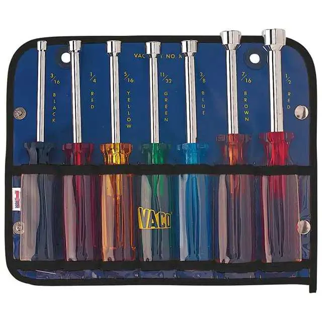K7 (NUT DVR SET HEX SCKT W/POUCH 7PC)