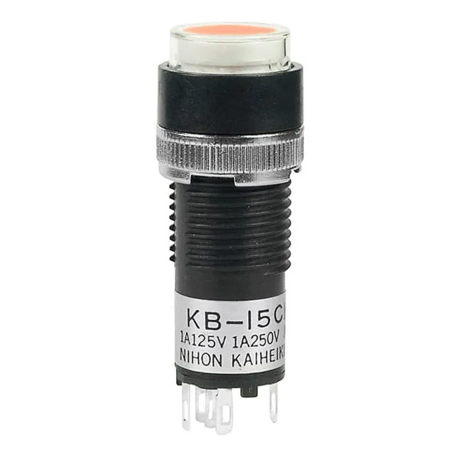 KB15CKW01-5D12-JD (SWITCH PUSHBUTTON SPDT 1A 125V)