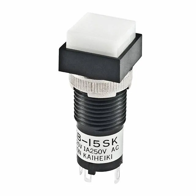 KB15SKW01-BB (SWITCH PUSHBUTTON SPDT 1A 125V)
