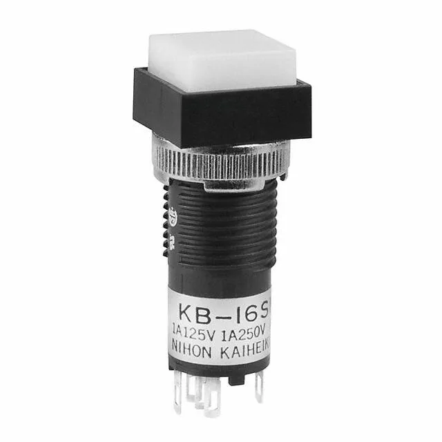 KB16SKW01-12-BB (SWITCH PUSHBUTTON SPDT 1A 125V)