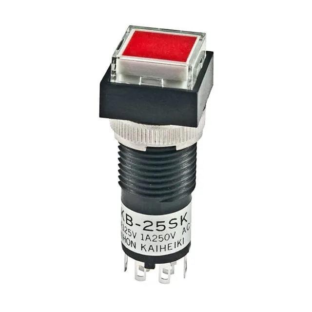 KB25SKW01-12-JC (SWITCH PUSHBUTTON DPDT 1A 125V)