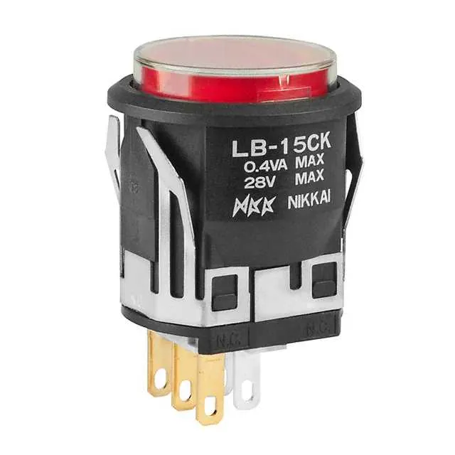 LB15CKG01-5C-JC (SWITCH PUSH SPDT 0.4VA 28V)