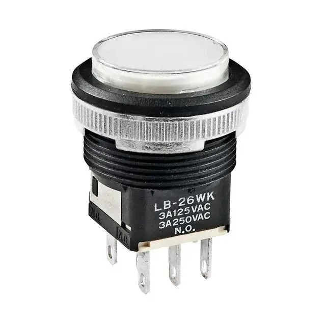 LB26WKW01-6G-JB (SWITCH PUSHBUTTON DPDT 3A 125V)