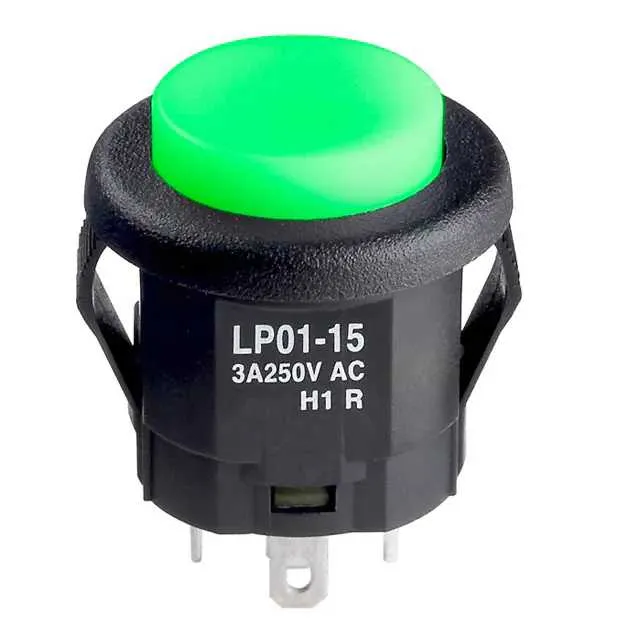 LP0115CMKW015FB (SWITCH PUSHBUTTON SPDT 3A 125V)