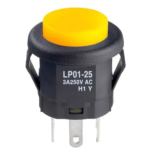 LP0125CMKW015DB (SWITCH PUSHBUTTON DPDT 3A 125V)