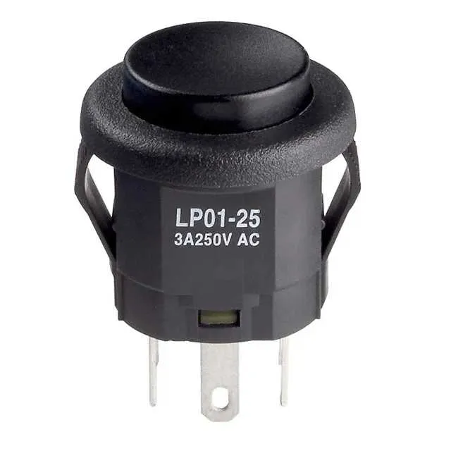 LP0125CMKW01A (SWITCH PUSHBUTTON DPDT 3A 125V)