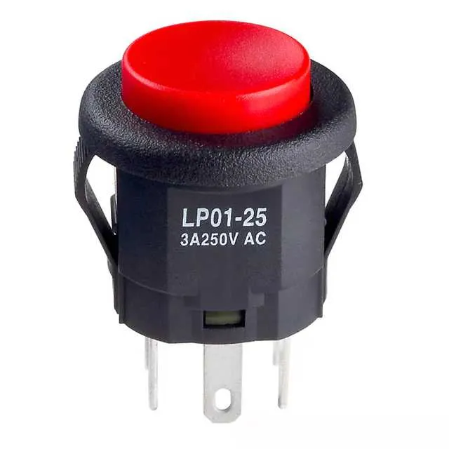 LP0125CMKW01C (SWITCH PUSHBUTTON DPDT 3A 125V)