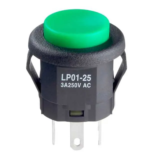 LP0125CMKW01F (SWITCH PUSHBUTTON DPDT 3A 125V)