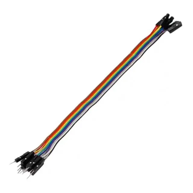 MIKROE-2308 (RIBBON CBL 10-WIRE MALE/FEM 20CM)