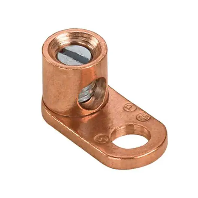 ML4-CY (CONN TERM RECT LUG 4-14 AWG #1/4)
