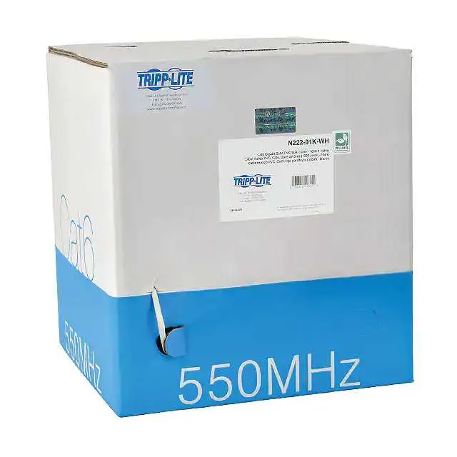 N222-01K-WH (CABLE CAT6 4PR 23AWG WHT 1000')