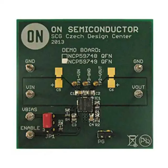 NCP59749MN2ADJTBGEVB (EVAL BOARD NCP59749MN2ADJTBG)