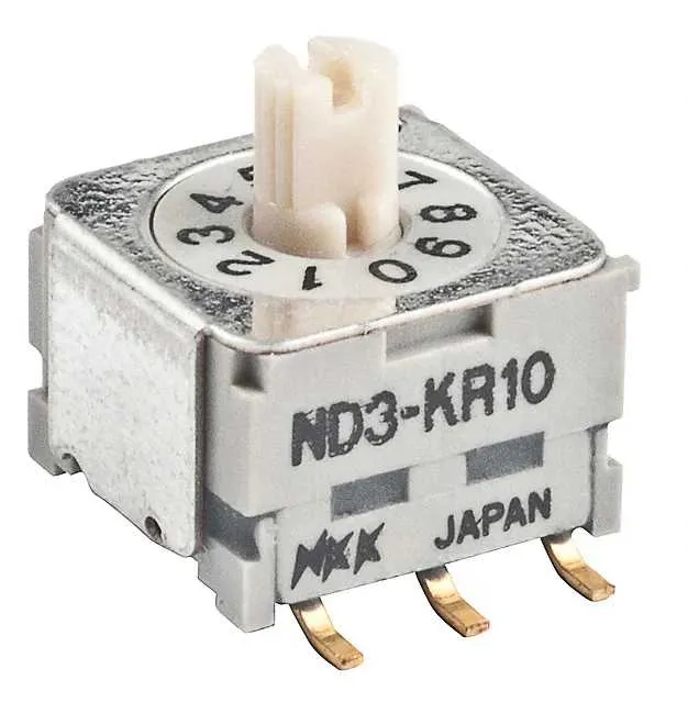 ND3KR10P (SWITCH ROTARY DIP BCD 100MA 5V)