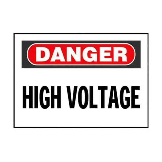PPS0710D72 (SIGN ELECTRL WARN 10X7" BLK/RED")