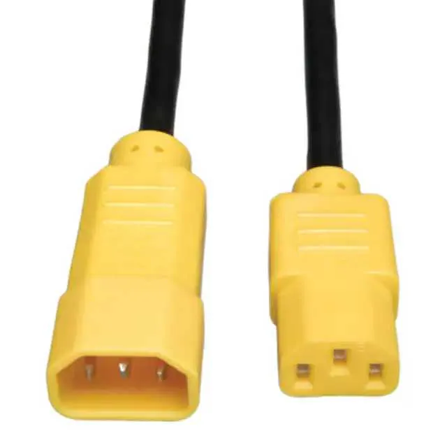 P004-004-YW (4FT PWR CORD 18AWG YLLW CONN 4')