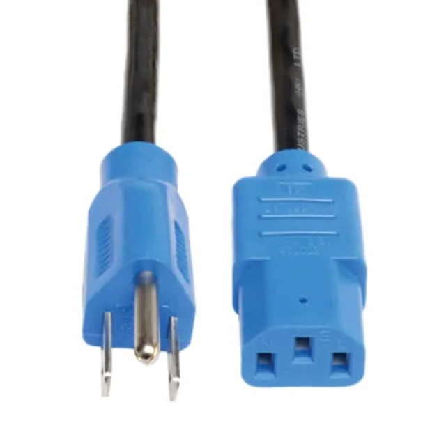 P006-004-BL (POWER CORD BLUE CONNECTORS 4')