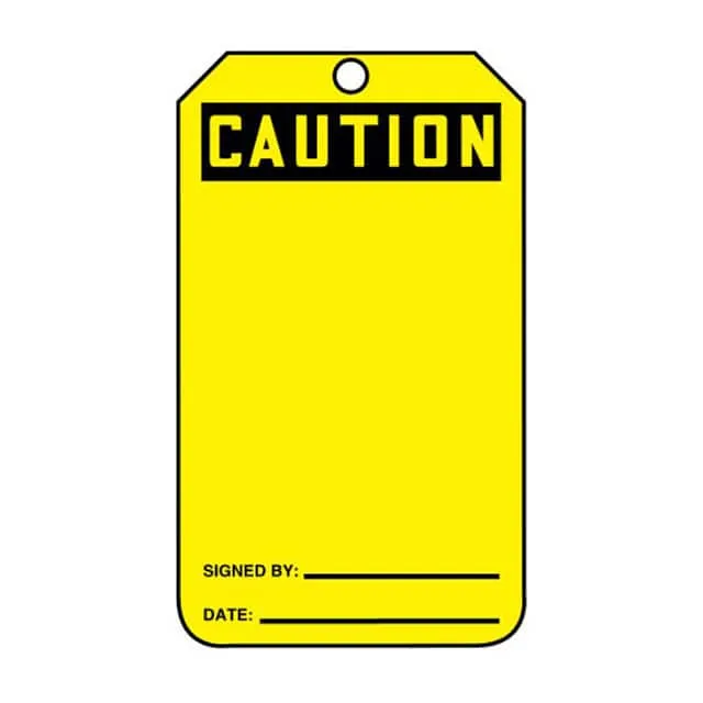 PCT-1037 (TAG 5.75X3.25" BLACK/YELLOW")