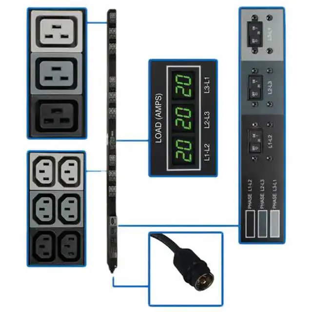 PDU3MV6H50 (PDU 3-PHASE METERED 208V 12.6 KW)