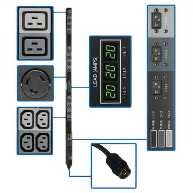 PDU3MV6H50A (PDU 3-PHASE METERED 208V 14.4KW)