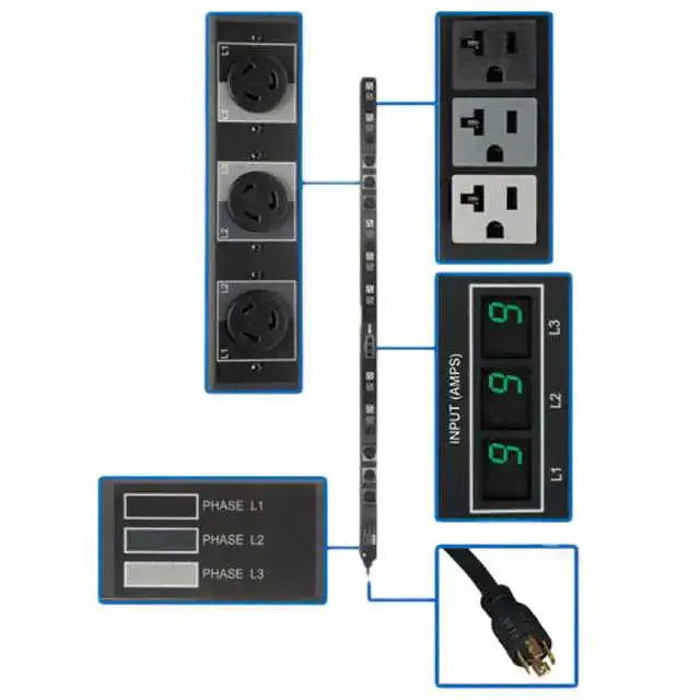 PDU3MV6L2120B (PDU 3-PHASE METERED 208/120V)