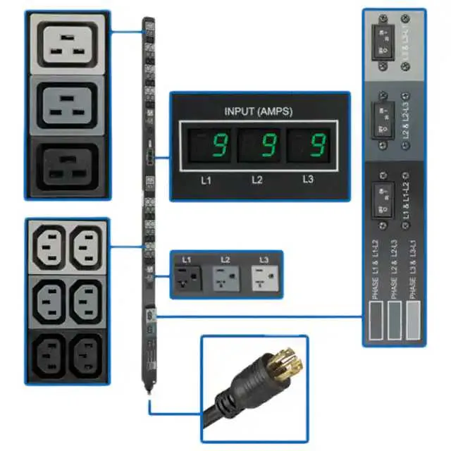 PDU3MV6L2130 (PDU 3-PHASE METERED 208V 120V)