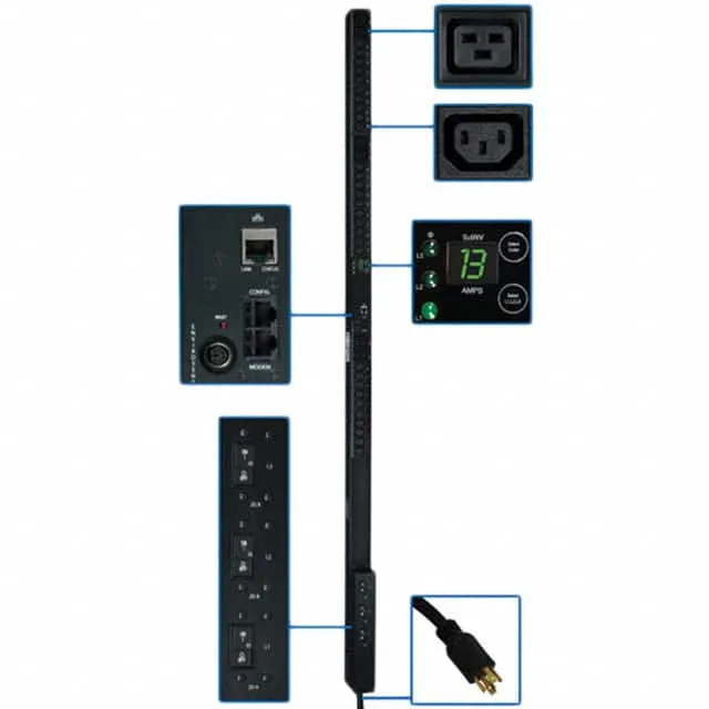 PDU3VN10L1530 (PDU 3-PHASE MONITORED 208V 8.6KW)