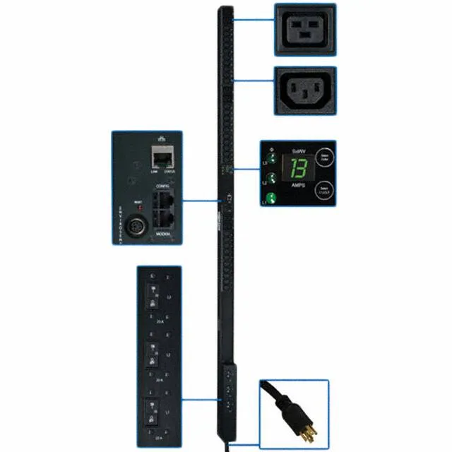 PDU3VN3L1530 (PDU 3-PHASE MONITORED 208V 8.6KW)