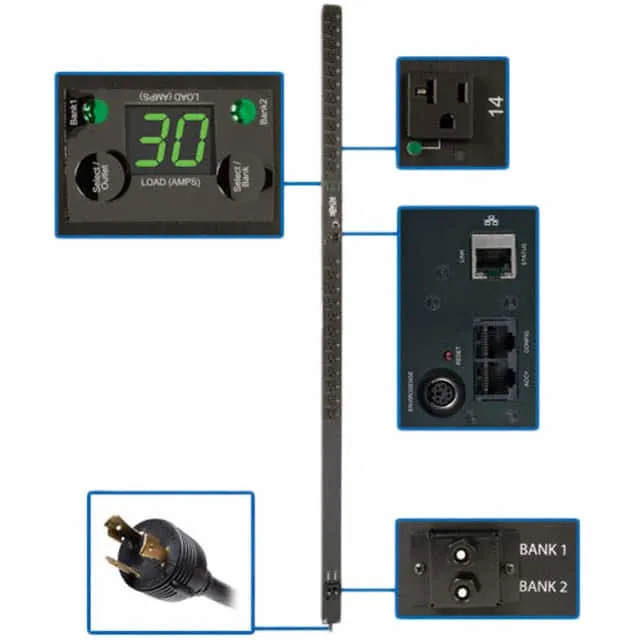 PDUMVR30NET (PDU SWITCHED 5-15/20R 24 OUTLET)