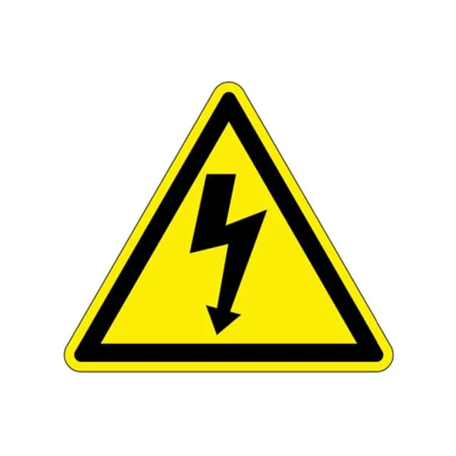 PESW-B-1Y (LABEL ELECT WARN 1W BK/YL 10PC")