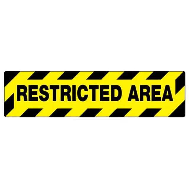 PFM0045 (SIGN 24X6" BLACK/YELLOW")