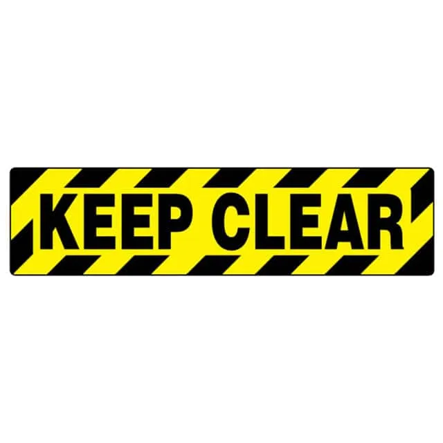 PFM0046 (SIGN 24X6" BLACK/YELLOW")