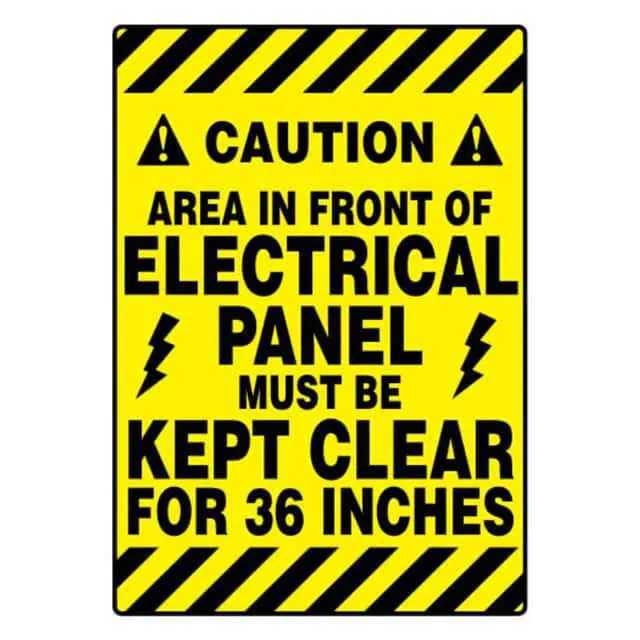 PFM0067 (SIGN 20X14" BLACK/YELLOW")
