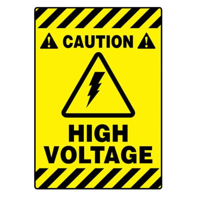 PFM0068 (SIGN 20X14" BLACK/YELLOW")